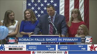 Kris Kobach Took To The Podium After Losing To Roger Marshall