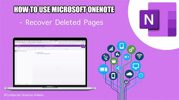 How to USE Microsoft OneNote for Office 365 On a Mac - Tutorial 4 - Recover Deleted Pages - New