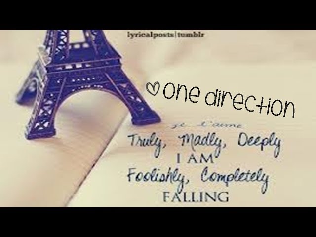 One Direction - Truly Madly Deeply [Lyrics] class=