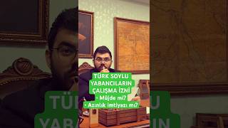 Türk Soylu Yabancilarin Çalişma İzni̇