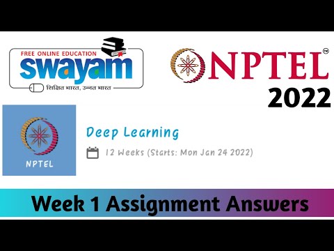 nptel deep learning assignment answers 2022