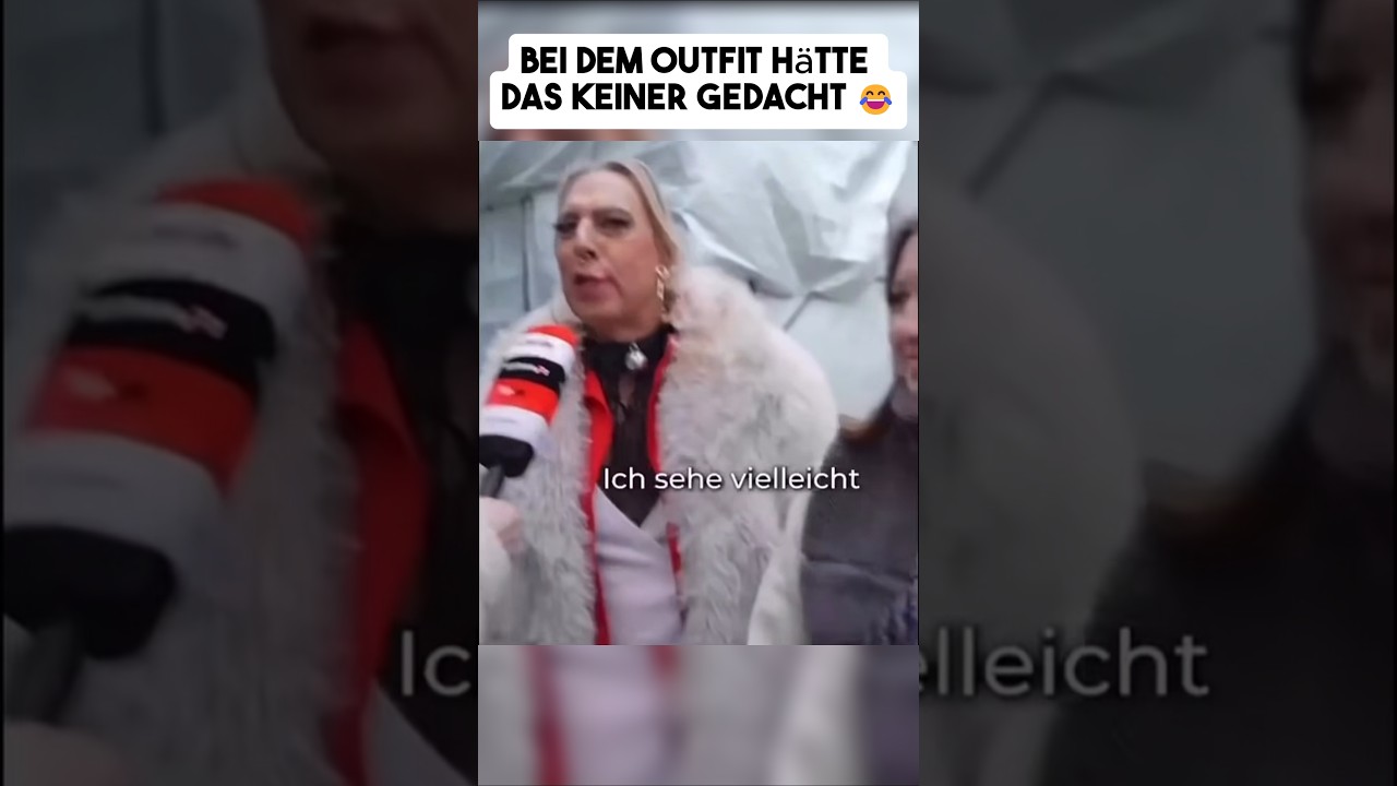 Bei DEM Outfit hätte das keiner gedacht 😂