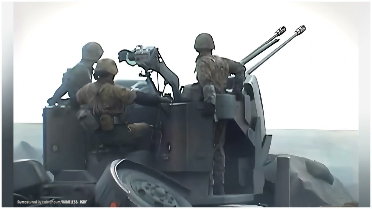 JGSDF Oerlikon 35 mm Twin Cannon · 35mm2連装高射機関砲 L-90
