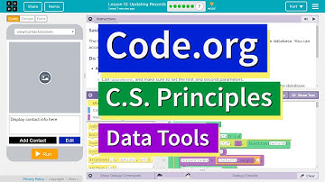 Updating Records Lesson 12.7 Tutorial with Answers Code.org CS Principles