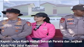 Kapolri Listyo Kasih Hadiah Sekolah Perwira Dan Janjikan Aipda Fritz Jabat Kapolsek