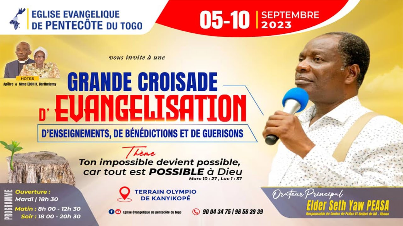 🔴Live 6/9/2023🔴EEPTO TOGO  PRESENTS GREAT EVANGELIZATION CRUSADE OF TEACHINGS BLESSINGS AND HEALINGS