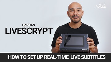 Easy Real-Time Transcription with Epiphan LiveScrypt | Live Subtitles for Events & Streaming