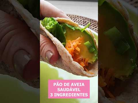 Pãozinho Saudável de Aveia com Apenas 3 Ingredientes 💜 Sem Leite e Sem Ovo