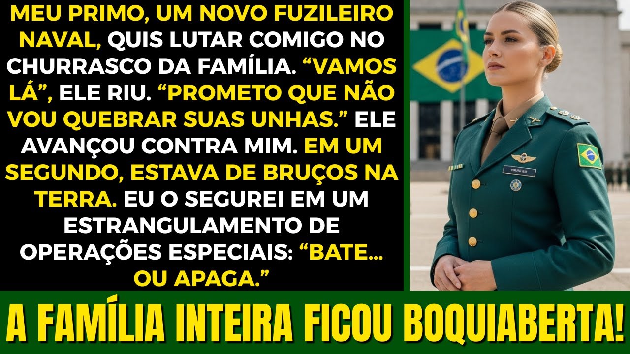 “Vou pegar leve com você”, meu primo fuzileiro naval riu, então ele acordou no chão…