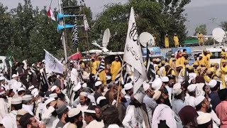 حضور طالبان در اعتراضات پاکستان | Afghan Taliban Flag Flying in Pakistan Protest screenshot 3
