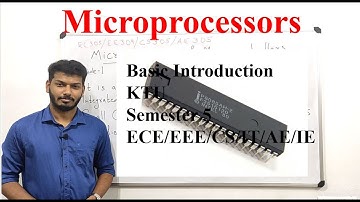 KTU S5 Microprocessor Module 1/ Part 1/Introduction and Evolution of Microprocessors