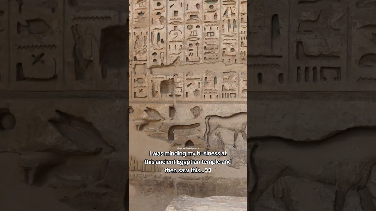 Ancient Egypt’s Most Unexpected Temple Carving 👀