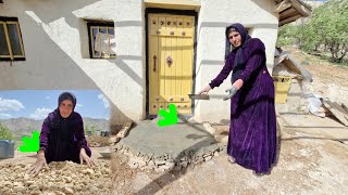Incredible! A Nomadic Mother Transforms Her Mountain Home with Bare Hands