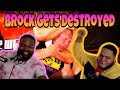 Brock Lesnar getting destroyed by WWE Superstars PARTS 1 - 3 (REACTION)