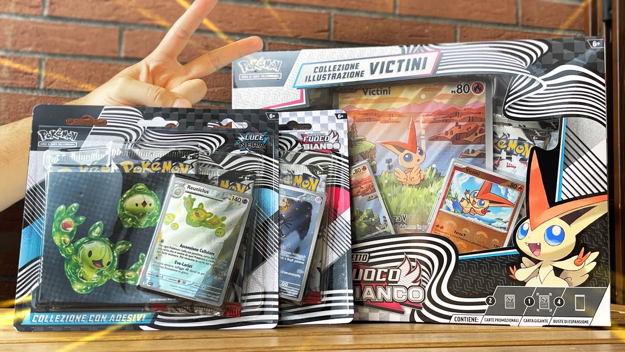 APRO la COLLEZIONE VICTINI e BLISTER di Pokémon LUCE NERA e FUOCO ...