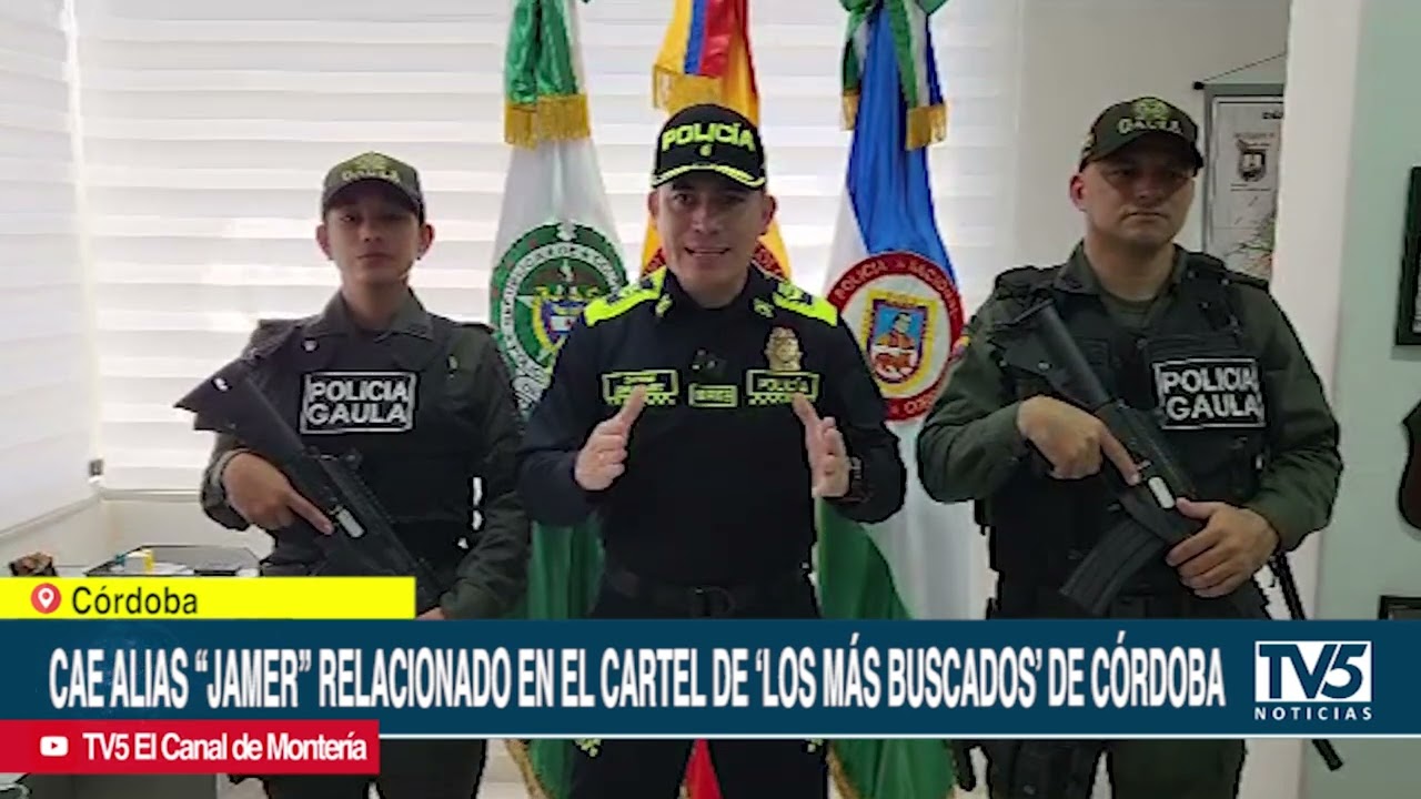 Cae alias “jamer” relacionado en el cartel de ‘los más buscados’ de Córdoba