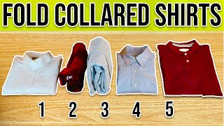 5 Clever Ways to Fold Collared Shirts (Step-by-step guide)