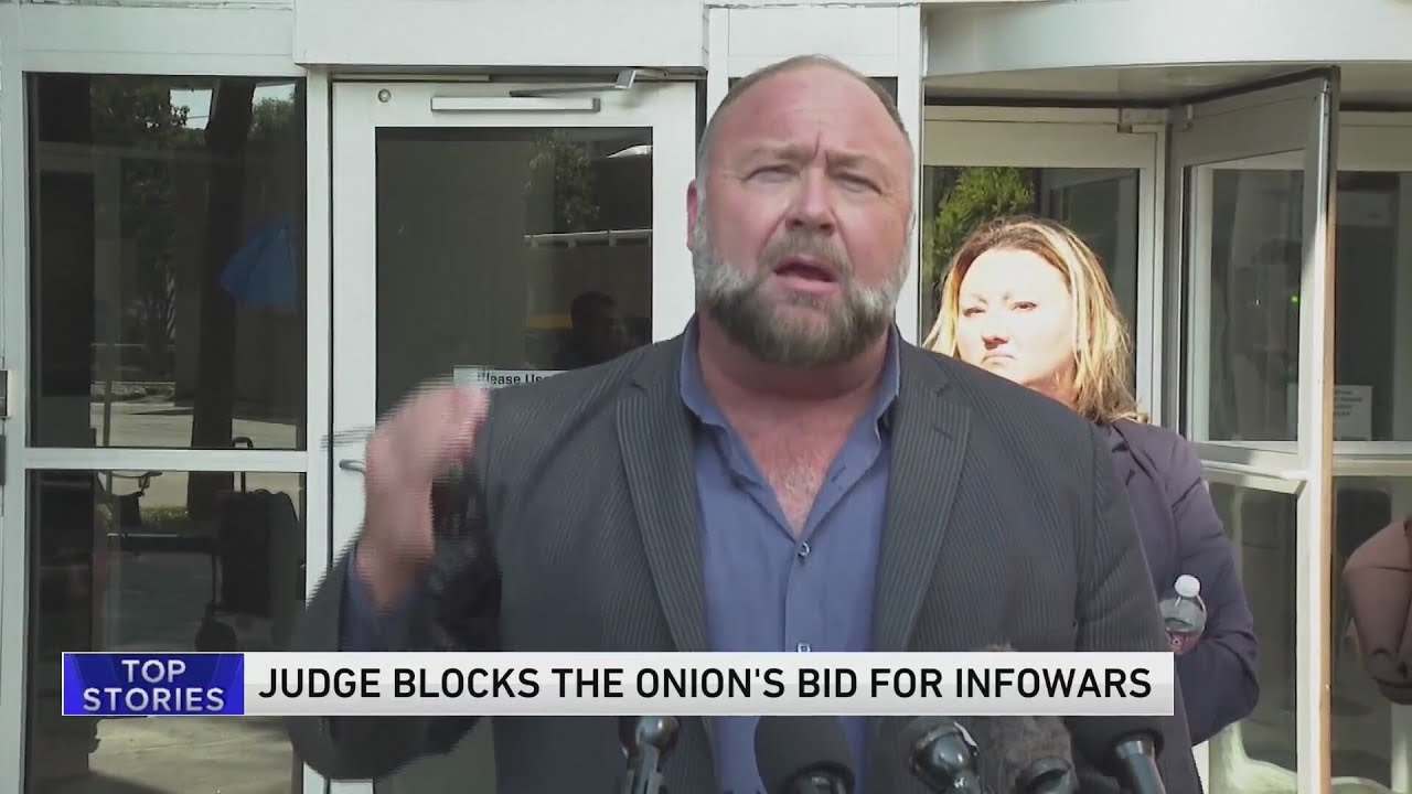 Judge rejects sale of Alex Jones' Infowars to The Onion in dispute over bankruptcy auction