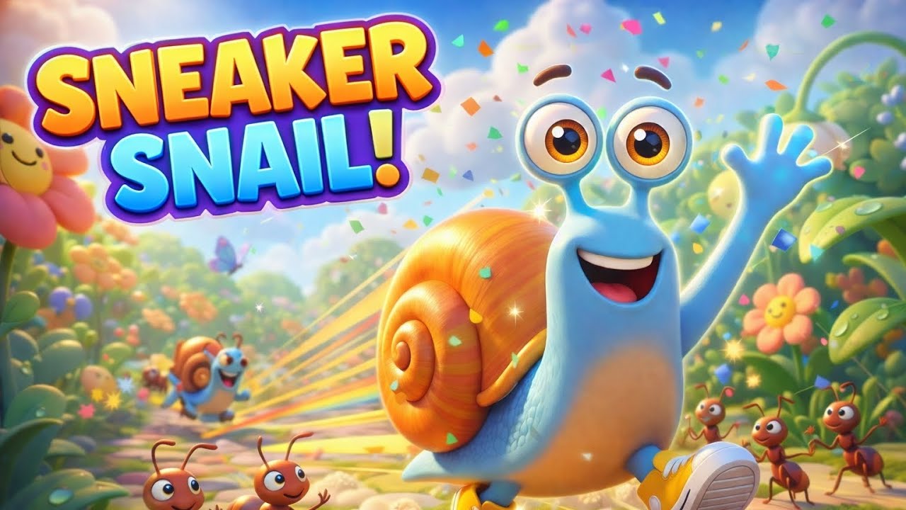 Sneaker Snail 🐌👟 | Funny Kids Cartoon Song | Learning with Fun | Tiny Tot Tales 