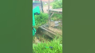 Satisfying Video Remove Weed Growing #shorts #drain #rain #satisfying #culverts #stormwaterdrain