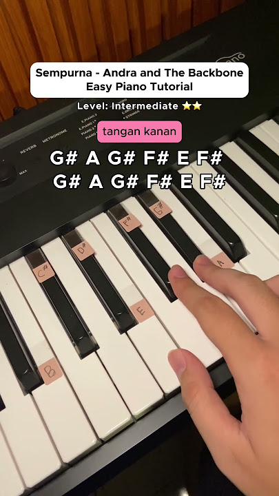 Sempurna - Andra and The Backbone piano tutorial 🎹