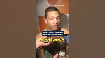 This Was An Classy Answer From Auburn S Samir Doughty Shorts 