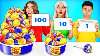 100 Layers of Chocolate Food Challenge | $1 vs $1000000 Chocolate Food Battle by RATATA CHALLENGE