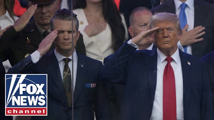 WATCH: President Trump salutes the Army during the Military Parade in DC