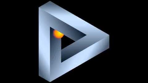penrose triangle with traveling ball