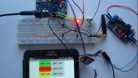 Управление нагрузками через SMS  на GSM- модуль SIM800L от APP Android приложения, Arduino, LED.