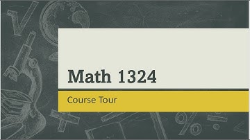 Course Tour Math 1324