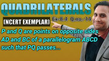 P and Q are points on opposite sides AD and BC of a parallelogram ABCD such that PQ passes through