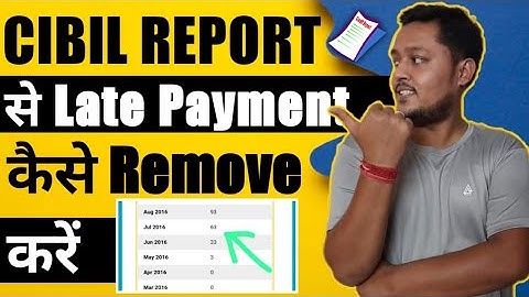 remove late payment from credit report