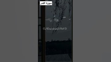 سورة القدر #شورت #قران_كريم 🌸🌸اسمعها لك الاجر 🌸🌸🌸🌸🌸🌸🌸🌸