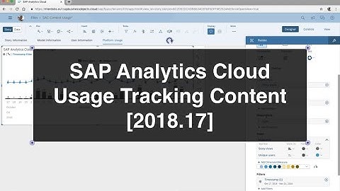 SAP Analytics Cloud Usage Tracking Content [wave 2018.17]