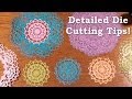 Thin detailed die cutting tips