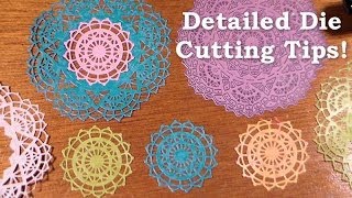 Thin detailed die cutting tips
