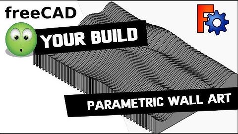 Parametrische wandkunst in FreeCAD Curves Workbench: Viewers Project