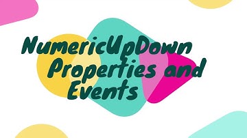 NumericUpDown control properties and event | Lesson - 54 | C# in Hindi