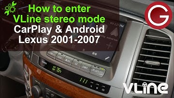 How to access VLine stereo mode for CarPlay Android Auto | Lexus LX470 2004 2005 2006 2007 | LEX4