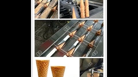 Full Automatic Ice Cream Cone Production Line | Waffle Cone  Making Machine