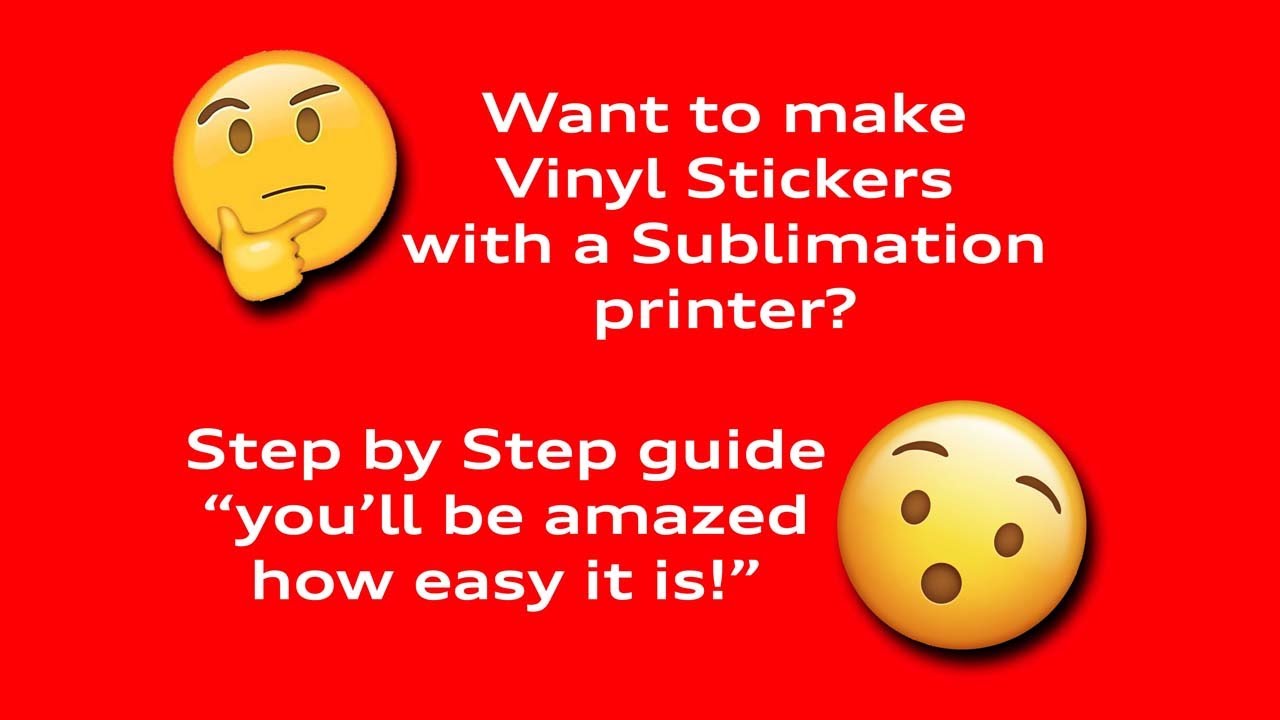 😱 How to Sublimate Stickers with UV Laminate 