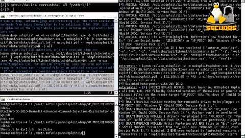 usbsploit.rb 0.6b split into 3 scripts w/ MSF: custom infection to replace all  original EXE & PDF