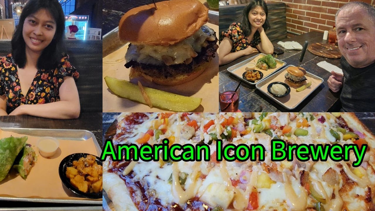 Наш последний ужин в Веро-Бич (в ресторане American Icon Brewery).