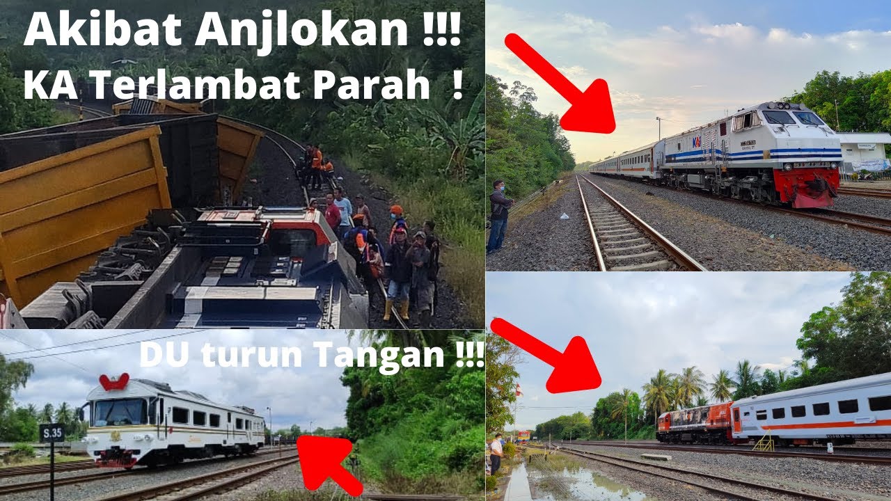KA TERLAMBAT AKIBAT ANJLOKAN KA BABARANJANG !!! Sampai 2 hari di Lintas