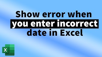 How to Restrict Excel from accepting a Different Date Format | Excel Tutorial | MiTutorials