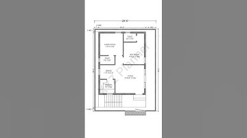 2BHK with attached bathroom plan#ytshorts #houseplan #shorts @xyzplanner