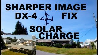 Sharper Image DX-4 NO POWER FIX - Solar Charging Flight and APP review HEIGHT TEST