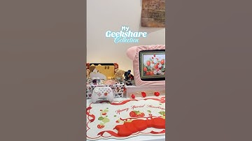 My ​Geekshare collection ✨ #geekshare #switchgirl #girlythings #strawberry #nintendoswitch