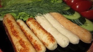 Домашние куриные сосиски Домашние куриные сосиски